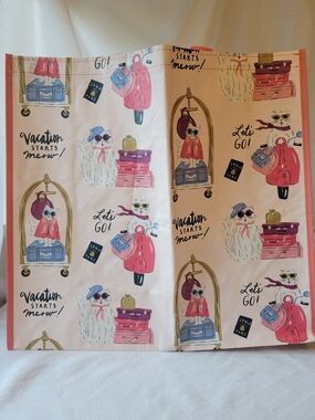 Reusable Tote In Fun Cat Print